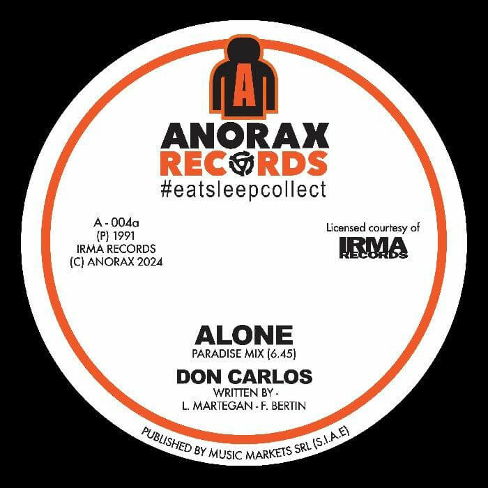 Artist: Don Carlos 
Title: Alone
Label: Anorax
Format: Limited 