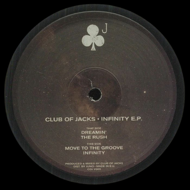  Artist: Club of Jacks Title: Infinity EP Format:  140 gram vinyl 12