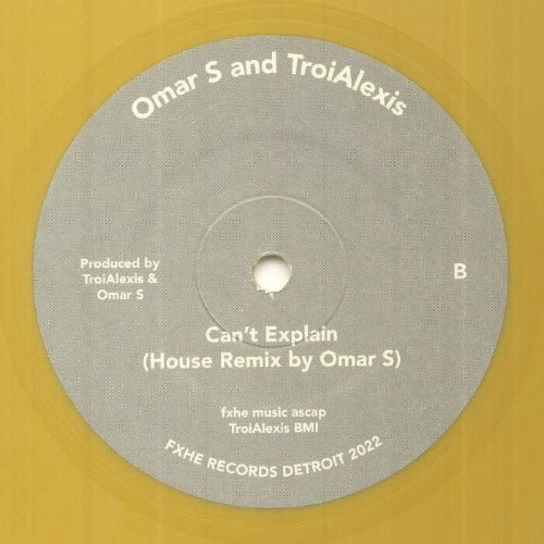 Artist: Omar S Title: Can't Explain Label: FXHE US Format: gold vinyl 7” Available at MUSENKI