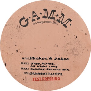 UKOKOS & JABCO: KEEP RISING ALL NIGHT LONG (SUNDAY SERVICE MIX) (ONE-SIDED G.A.M.M 12