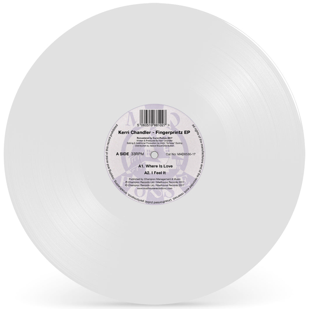 Kerri Chandler:Fingerprintz EP (White Vinyl Repress)